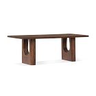 Ione Layered Solid Oak Dining Table (86")