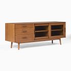 Mid-Century Glass Media Console (72"&ndash;80")