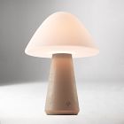 Illaria Cordless Mushroom Table Lamp (12")