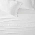 Open Box: European Flax Linen Pom Pom Sheet Set, King - White