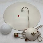 Open Box: Piero Pendant (20") - Eggshell, Antique Brass