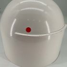Open Box: Ciro Wide Metal Planter (16") - White and Gold