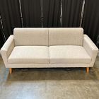 Open Box: Oliver Sofa (72") - Twill Dove, Light Walnut