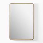 Open Box: Streamline Rectangle Wood Wall Mirror (24" x 40") Dune