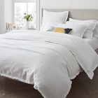 European Flax Linen Ruffle Duvet Cover &amp; Shams