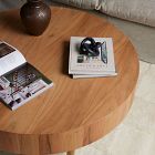 Wood Drum Round Coffee Table (42")