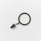 Round Metal Curtain Rings (Set Of 7) - Dark Bronze