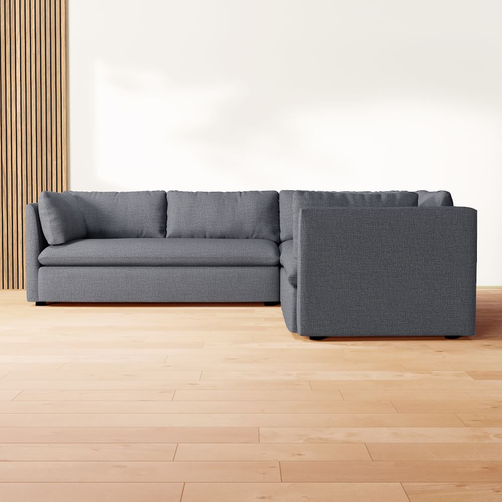 Shelter 3-Piece L-Shaped Sectional (106") by West Elm