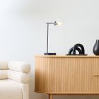 Staggered Glass USB Table Lamp (20") - Clear
