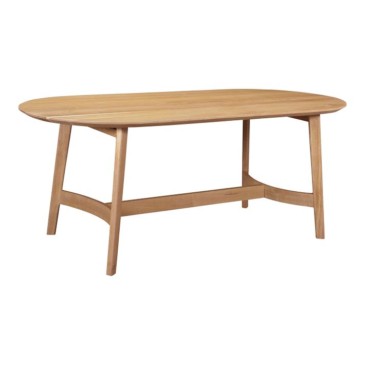 Solid Oak Oval Dining Table - Timeless Elegance | West Elm
