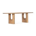 Ione Layered Solid Oak Dining Table (86")