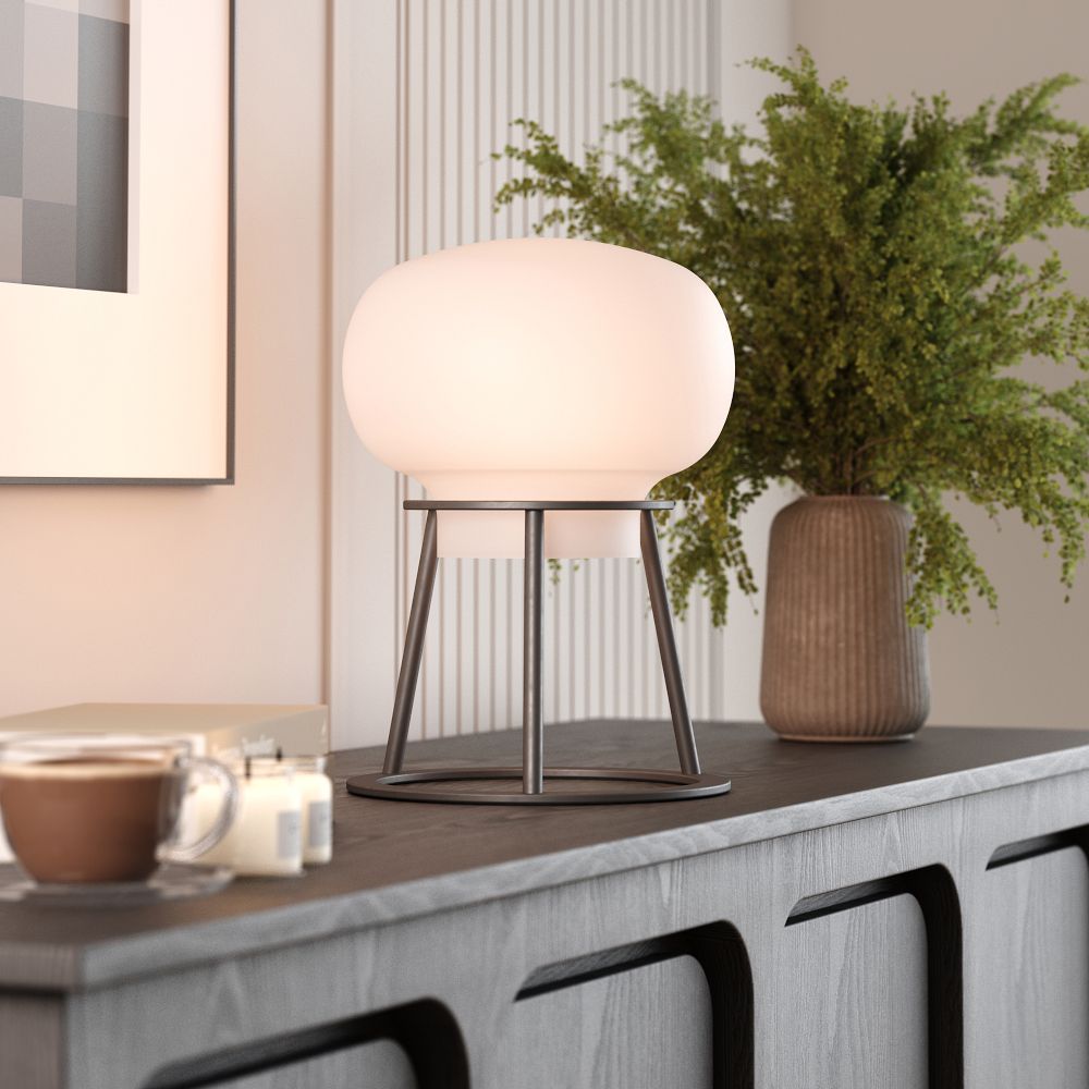 Sheryl Cordless Tripod Oval Table Lamp (15") by West Elm