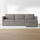 Harris Leather 2-Piece Chaise Sectional w/ Storage (101"&ndash;111")
