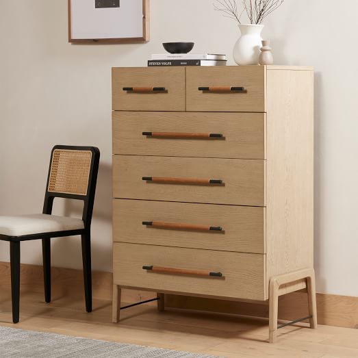 tall 6 drawer dresser Vanessa 6-Drawer Elevate your bedroom dcor with our stylish and modern six Weston 9-Drawer Tall Dresser, Maple/Dark