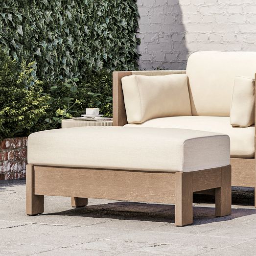 Porto Outdoor Ottoman by West Elm