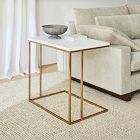 Streamline Wide C-Side Table (26") - Marble