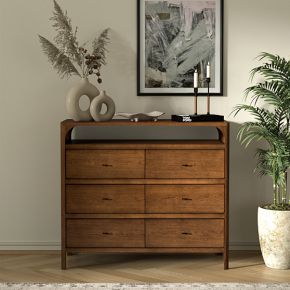 dresser 45 inches long Qeetex 6 Drawer Tall Dresser for Bedroom 45 Inch Grey Chest with Metal Handles Anti Tip Safety Smooth Glide Drawers Storage for Closet or Entryway in the Dressers department at Lowes.com