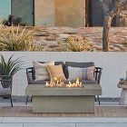 Kael Concrete Rectangle Outdoor Fire Pit with Hidden Propane Tank (60")