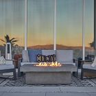 Kael Concrete Rectangle Outdoor Fire Pit with Hidden Propane Tank (60")