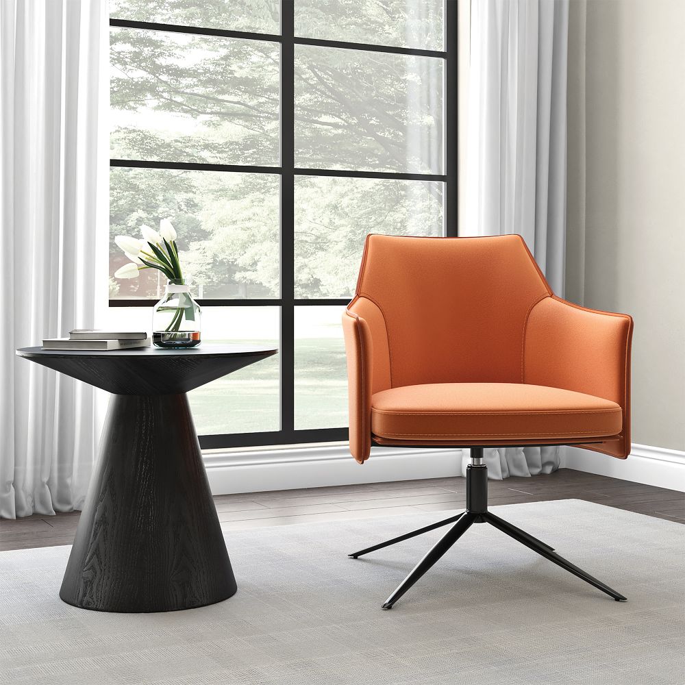 Conical Round Wood Side Table (24") by West Elm