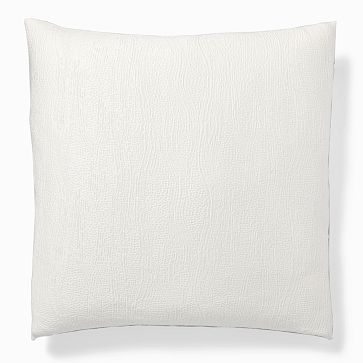 Silky TENCEL & Cotton Matelasse Euro Sham, White