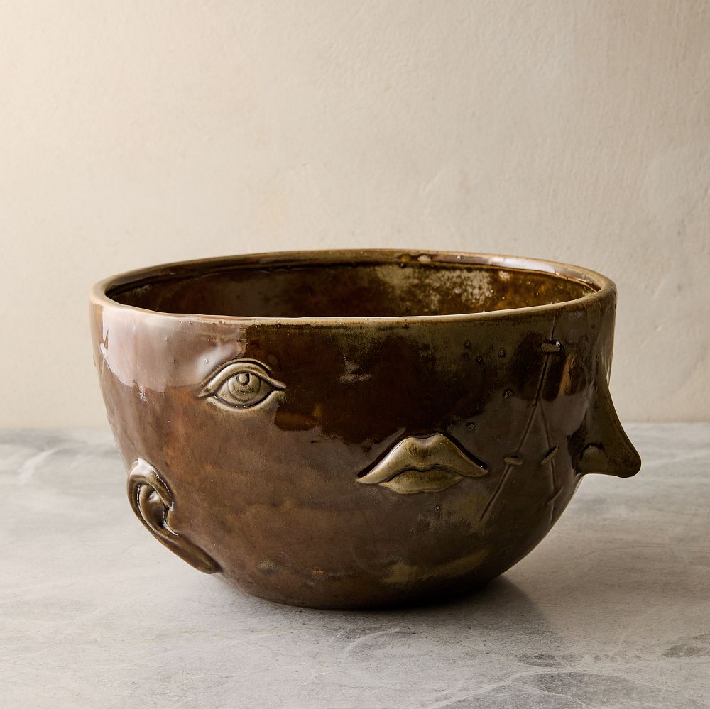 Halloween Frankenstein Ceramic Large Bowl by West Elm