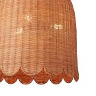 Brigitte Rattan Scallop Bell Pendant (20")