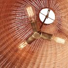 Brigitte Rattan Scallop Bell Pendant (20")