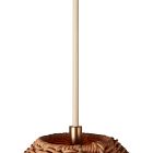 Brigitte Rattan Scallop Pendant (26")