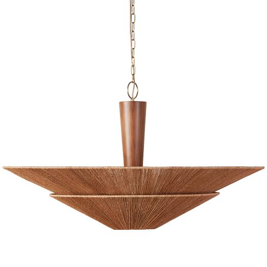 Dutton Jute Chandelier (46") by West Elm