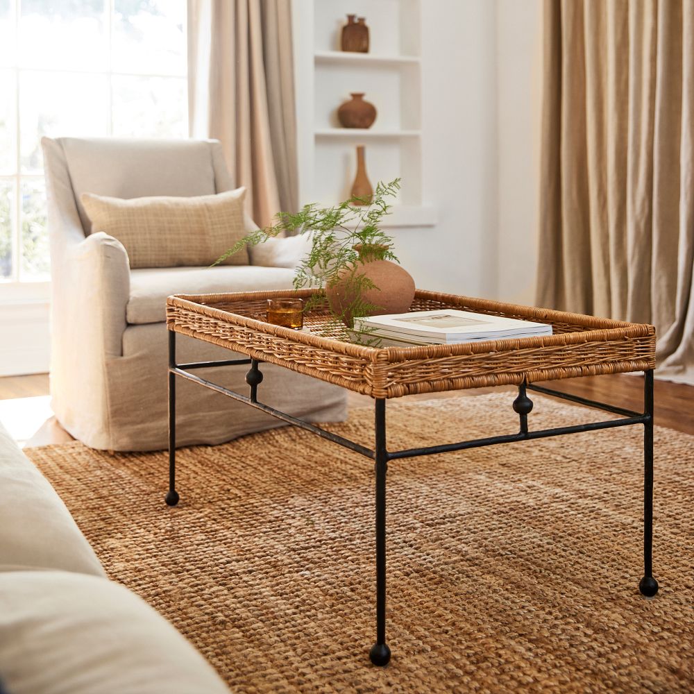 Andalusia Indoor/Outdoor Woven Coffee Table (36") by West Elm