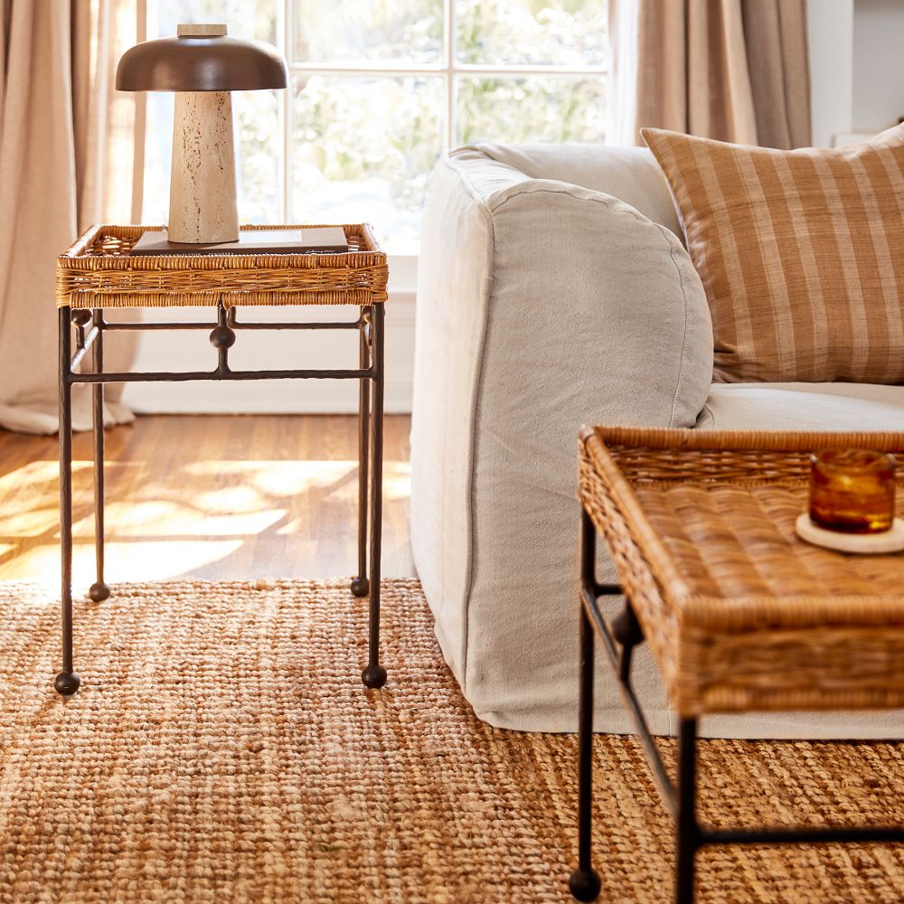 Andalusia Indoor/Outdoor Woven Side Table (17") by West Elm