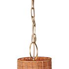 Brigitte Rattan Scallop Bell Pendant (20")