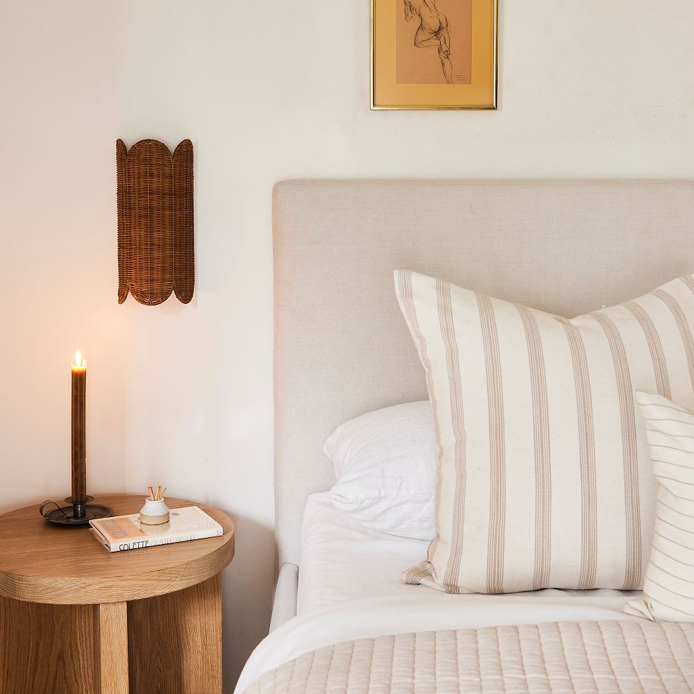 Brigitte Rattan Sconce (6") by West Elm