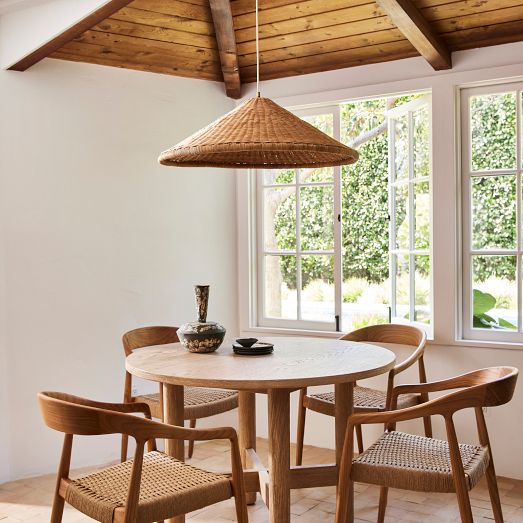Dempsey Rattan Pendant (32.25") by West Elm