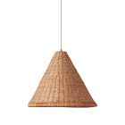 Dempsey Rattan Tall Pendant (18.5")