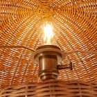 Halen Rattan Table Lamp (14")