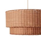 Jenni Two-Tier Handwoven Pendant (24")