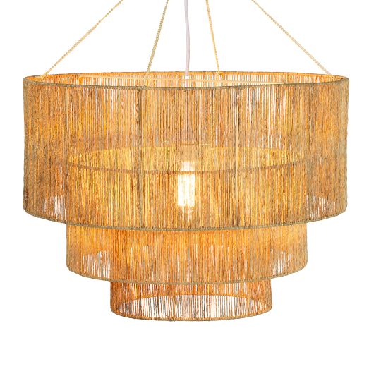 Anniston Jute Chandelier (24") by West Elm