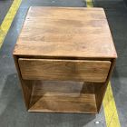 Open Box: Anton Square Side Table (20") - Burnt Wax