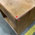Open Box: Anton Square Side Table (20") - Burnt Wax