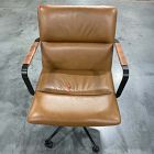 Open Box: Cooper Mid-Century Office Chair - Saddle Leather Nut, Dark Bronze