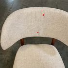 Open Box: Hyde Dining Chair - Deco Weave Sand, Cool Walnut