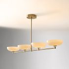 Open Box: Lea 4-Light Chandelier (50") - Champagne Bronze