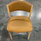 Open Box: Marcus Samuelsson Leather Dining Chair - Ludlow Leather Sesame, Blonde