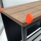Open Box: Yamazaki Entryway Storage Organizer &amp; Bench - Black