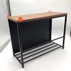 Open Box: Yamazaki Entryway Storage Organizer &amp; Bench - Black