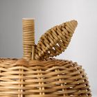 Rattan Apple Table Lamp (18")