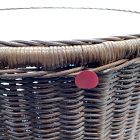 Open Box: Billie Rattan Storage Side Table - Walnut