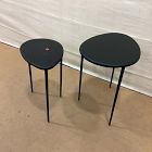 Open Box: Colin King Bronze-Finished Nesting Side Tables (15.5", 19") - Dark Bronze
